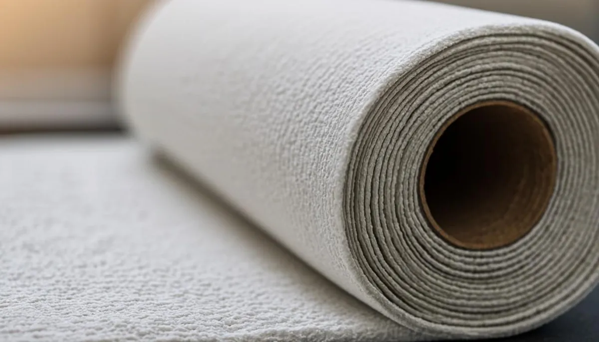 Resin-saturated felt CIPP liner material unwound before installation