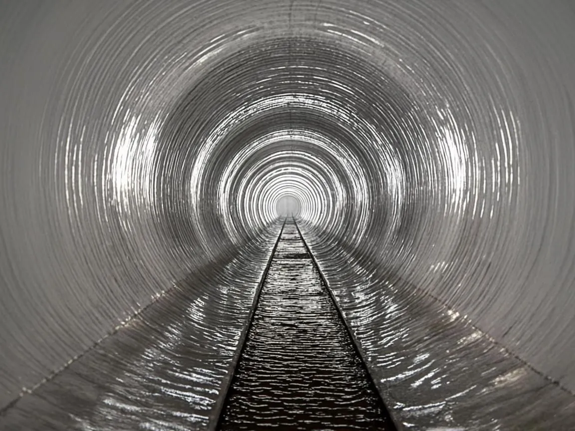 Epoxy-saturated sectional liner passing a water test after a trenchless point repair