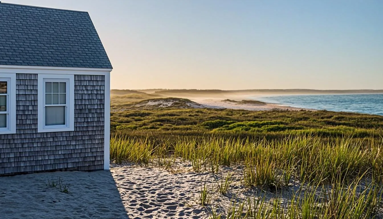 Coastal Ipswich, MA home overlooking salt marsh and dunes
